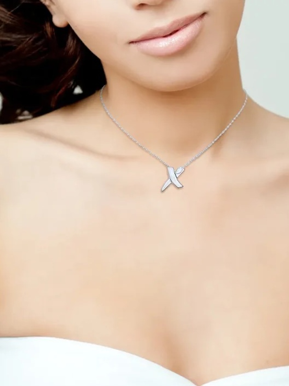 Tiffany & Co. Paloma's X Silver Pendant Necklace